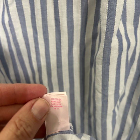 Excellent Condition Victoria's Secret size Large  Blue and White Stripe gown - Picture 9 of 11